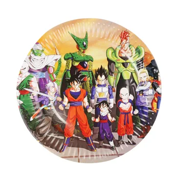 Dragon Ball Strany Riad Dieťa Dieťa Tému Narodeniny Dekorácie Dodávky Anime Goku Vinyl Fotografie Backround Handričkou Decor Set Obrázok 2