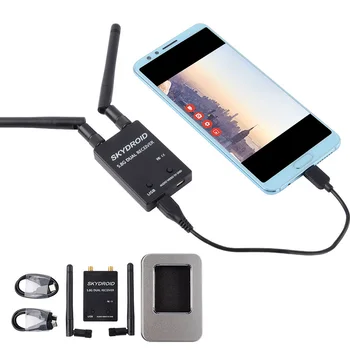 Skydroid UVC Dual /Jedna Anténa Ovládanie Prijímača OTG 5.8 G 150CH Celý Kanál FPV Prijímač W/Audio pre Android Smart Telefón, PC M