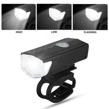 Požičovňa bicyklov Svetlo USB LED Nabíjateľná Nastaviť Horských Cyklus Predné Zadné Svetlo Lampy Baterky Obrázok 2