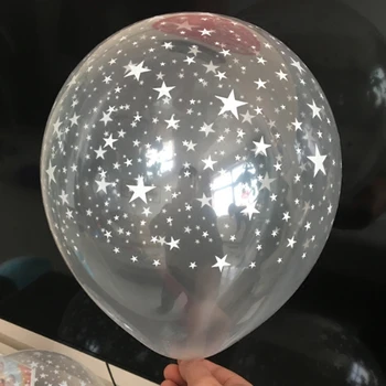 10pcs/veľa 12inch Jasné Hviezdy Romantický Pearl Hrubé Latexové Balóny Transparentné Gule pre Narodeniny, Svadby, Party Dekorácie Balóny
