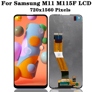 Pôvodný Pre Samsung Galaxy M11 SM-M115F SM-M115F/DSN LCD Displej Dotykový Displej Digitalizátorom. Montáž Nahradiť Pre Samsung lcd M115