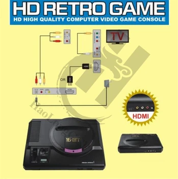 Najlepšie 112 klasické hry pre HDMI TV výstup Pre SEGA MEGA Drive Simulátor MD Konzoly Počítača Video Herné Konzoly Sonic Contra Obrázok 2