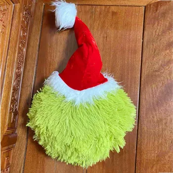Vianočné Zelené Monštrum Plyšové Hračky Grinch Zelené, Chlpaté Bábika Domov Vianočný Strom Dekorácie Vianočné Bábika Bábika Detí Darček Obrázok 2