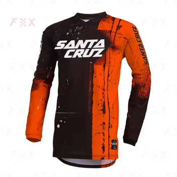 MTB bicykel santa cruz Jersey pánske Zjazdové Dresy Horských Košele Offroad DH Motocykel Jersey Motocross Sportwear Oblečenie 2021 Obrázok 2