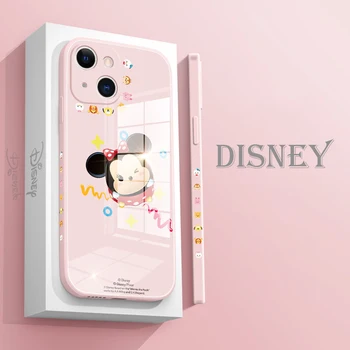 Disney Roztomilý Kreslený Minnie Apple 13 11 12 Promax Mini Mobilný Telefón Prípad Mickey X XS XR Xsmax Iphone 8 7 6 Plus S Skla Prípade