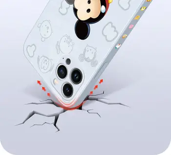 Disney Roztomilý Kreslený Minnie Apple 13 11 12 Promax Mini Mobilný Telefón Prípad Mickey X XS XR Xsmax Iphone 8 7 6 Plus S Skla Prípade Obrázok 2