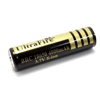 BRC 18650 3,7 V Kapacita 4000mAh Li-Ion Batérie, LED Blesk, Batéria/ gimbal batérie Obrázok 2