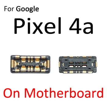 Inline FPC Batéria Konektor Kontakt Držiak Pre Google Pixel 3 XL 4 4a 5 Na Doske Logiky Flex Kábel